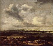 Jacob van Ruisdael Dune landscape with a rabbit hunt painting